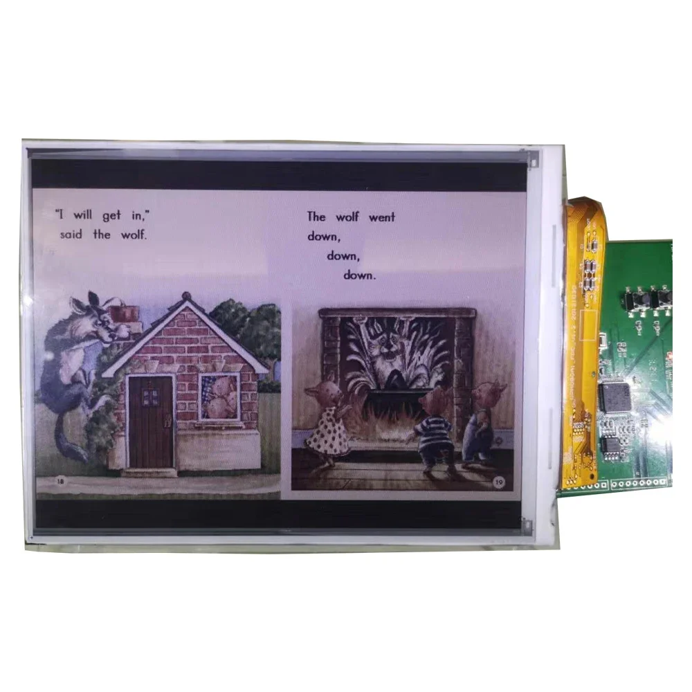 384x512 8 inch Color epaper-display ereader ebook readers Front Light Option with touch Panel