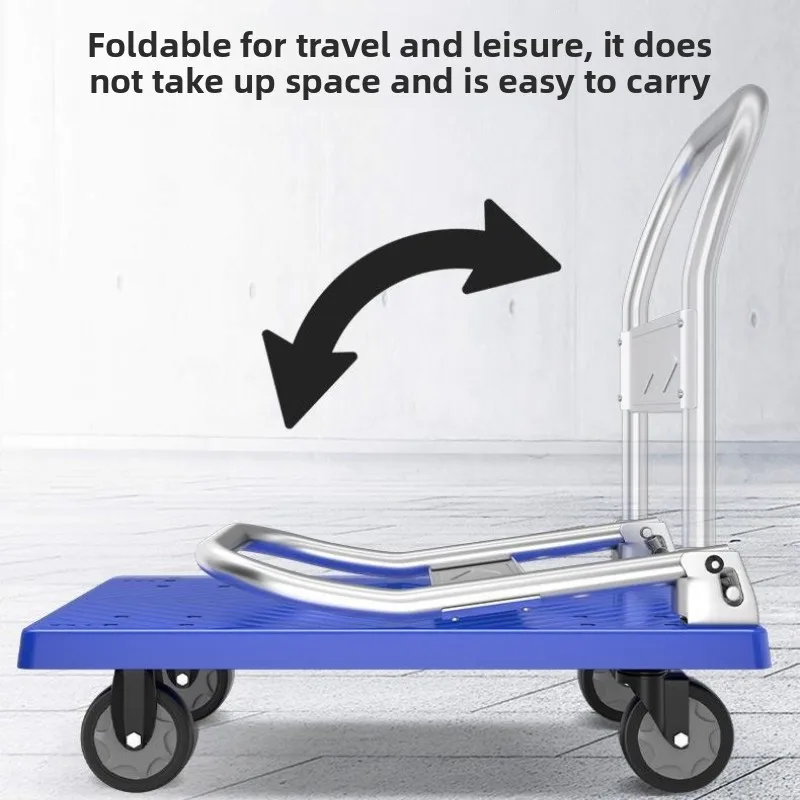 

A car pulling trolley moving truck flatbed trailer folding silent pullingtruck express trucksturdy and durablesturdy and durable