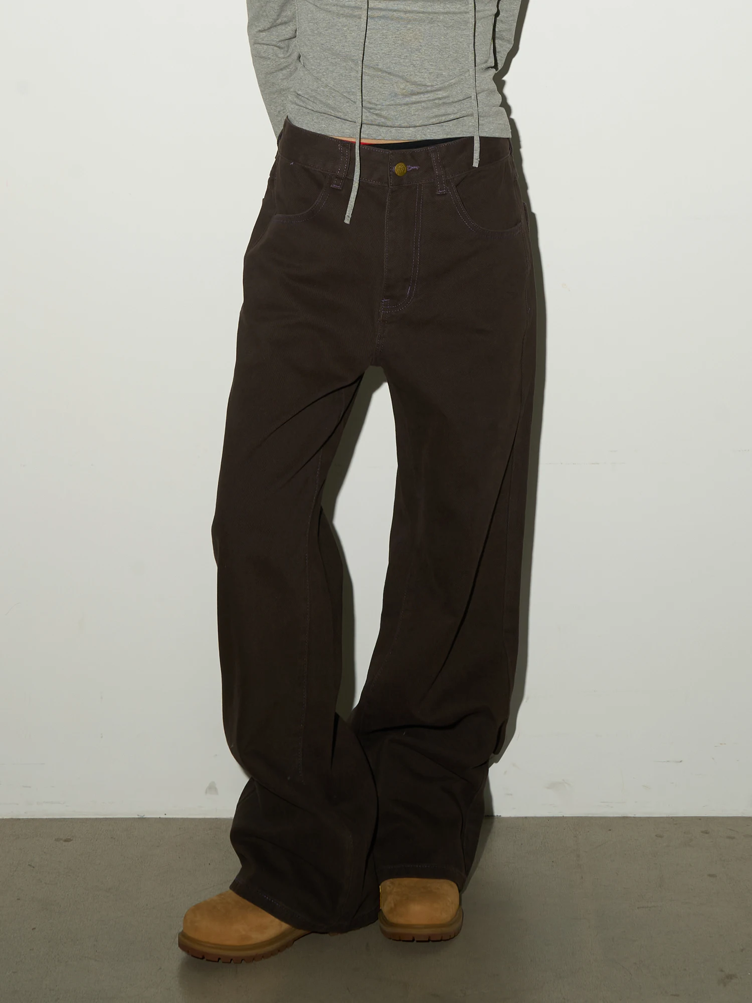 

MICHINNYON винтажные свободные широкие джинсы для похудения, перетаскивающие щиколотки, хлопковые женские осенние брюки с талией