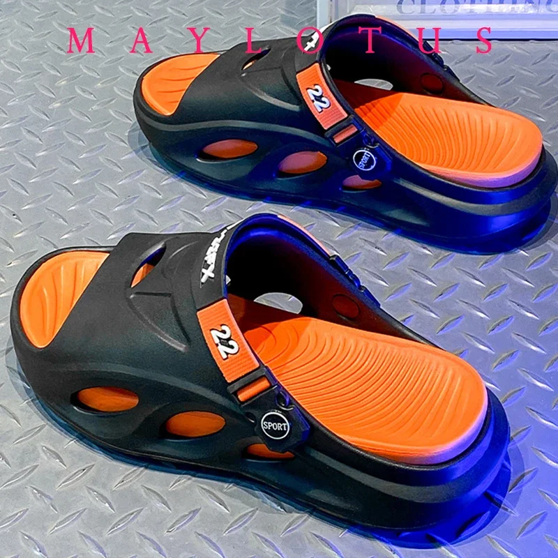 

Men's Sandals Men's Slippers Non-Slip Flat Sandals Wear-resistant Indoor and Outdoor Shoes for Men Beach Thick Bottom Fashion