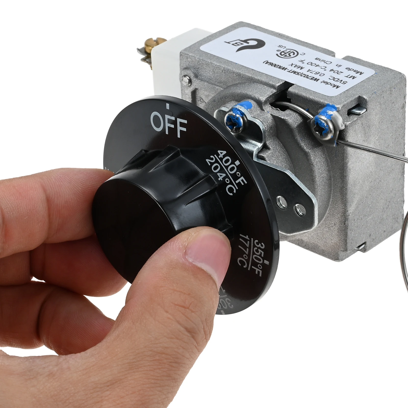 صمام ترموستات 200-400F مفتاح مقبض التحكم RX-1-36 60125401 للمقلاة العميقة بيتكو 60124501 إمبريال 1175 روبرتشو 1/4 "MNPT #5