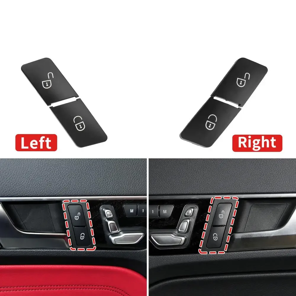 Car Door Unlock Buttons Sequins Decoration Cover Trim For Mercedes Benz GLA CLA GLK GLE CLS ML GL A B C E Class