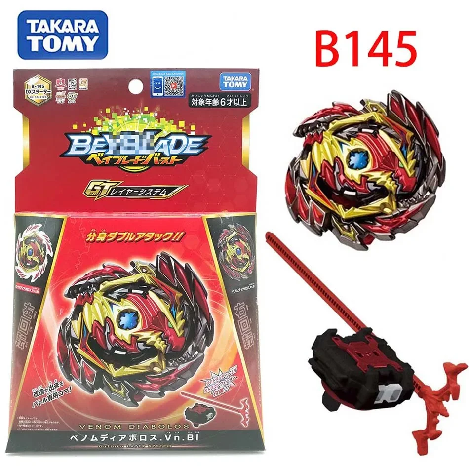 Takara Tomy Beyblade Burst B-145 DX Starter Benome Diabolos. Vn. Bl