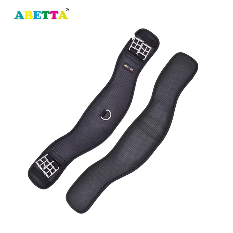 horse-cinch-dressage-girth-elastic-ends-endurance-race-cinch-double-sliding-buckle-anti-friction