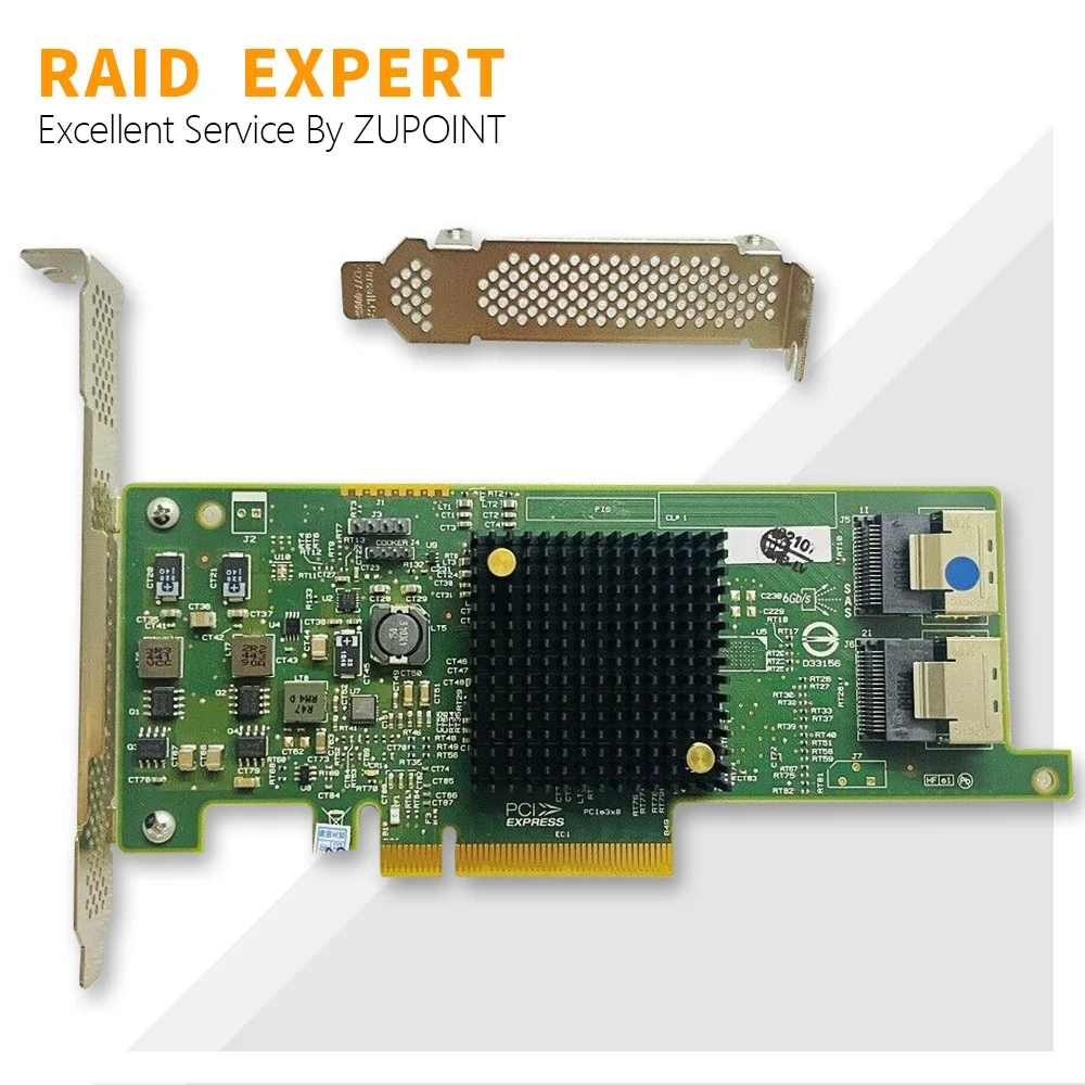 بطاقة وحدة تحكم غارة زبوينت إل إس آي 9205-8i 6Gbps SAS PCI-E FW:P20 IT Mode for ZFS FreeNAS unRAID RAID المتوسع + 2*8087 SATA