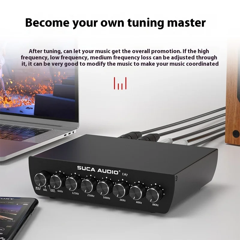 SUCA AUDIO эквалайзер для дома Hi-Fi лихорадка эквалайзер усилитель настройка предусилитель регулировка гитарного эффектора