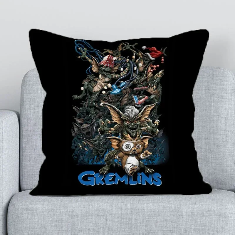 Gremlins Cushions Home Decor Double-sided Printed Pillowcases for Pillows 45x45 Cushion Cover 40x40cm Pilow Cases Sofa Pillow