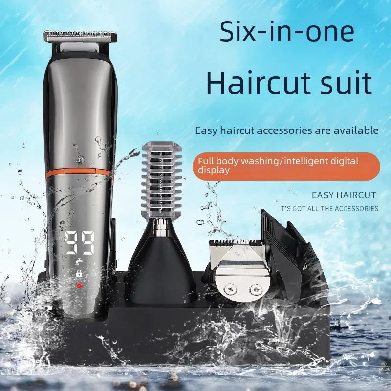 Hair Clipper LK-860 Men's Haircut Set, Washable Electric Nose Hair Trimmer, Shaver, Waterproof Hair Trimmer, Hair Clipper Cutter