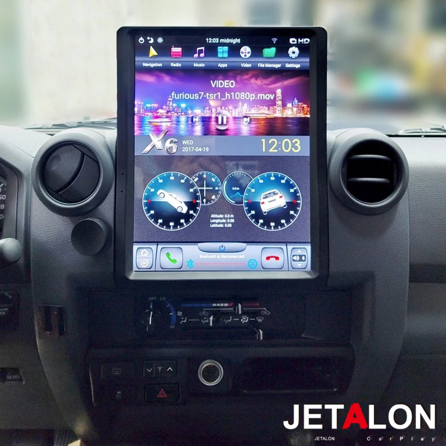 

13.6inch For Toyota Land Cruiser 70 75 76 LC70 LC75 LC76 Car Multimedia Player BT Radio Carplay Android Auto Navi GPS Head Uint
