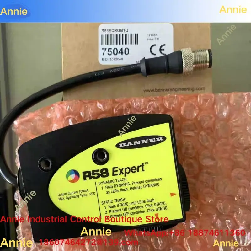 Brand new original R58ECRGB1/R58ECRGB2 Banner color code sensor electric eye R58Expert R58ECRGB1Q R58ECRGB2Q