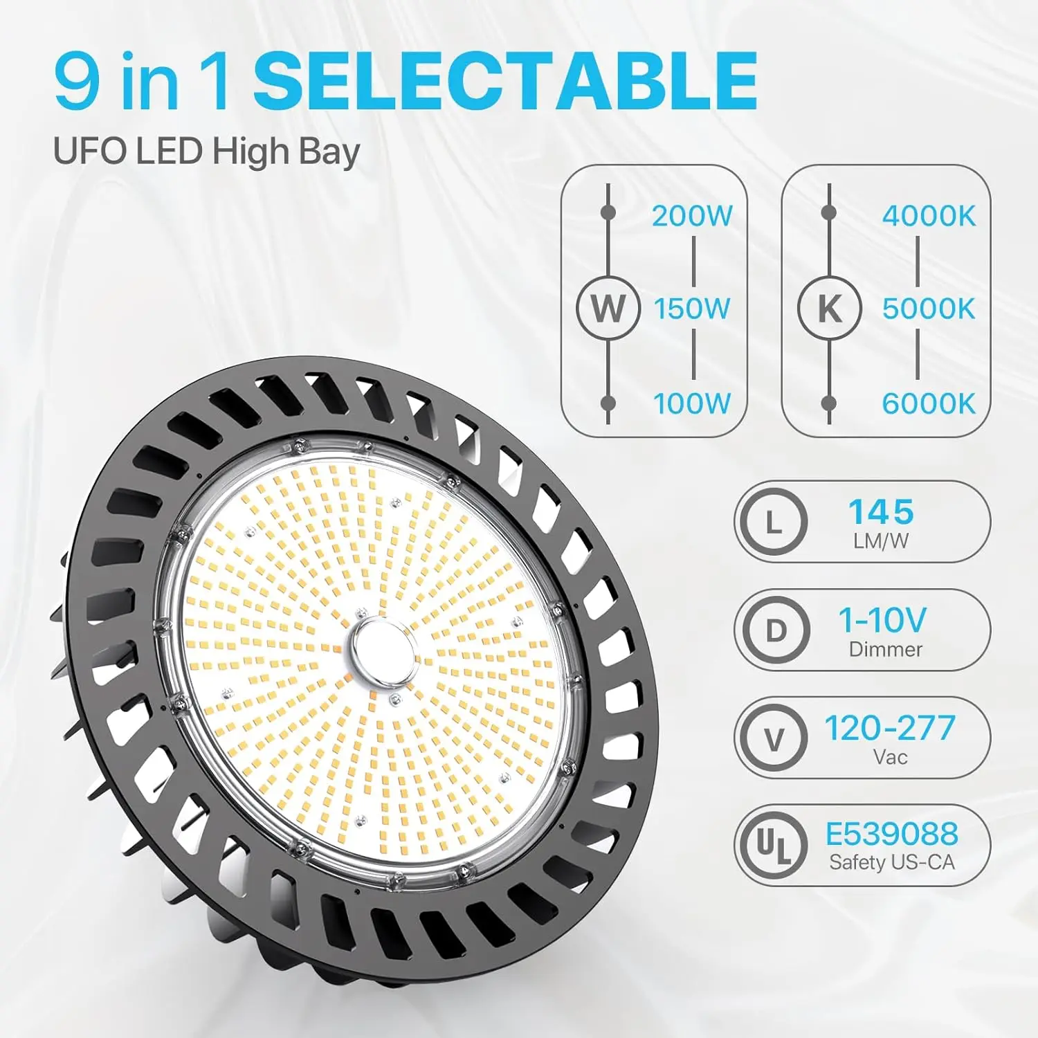 LED High Bay Light  (200W) Dimmable High Bay LED Lighting
