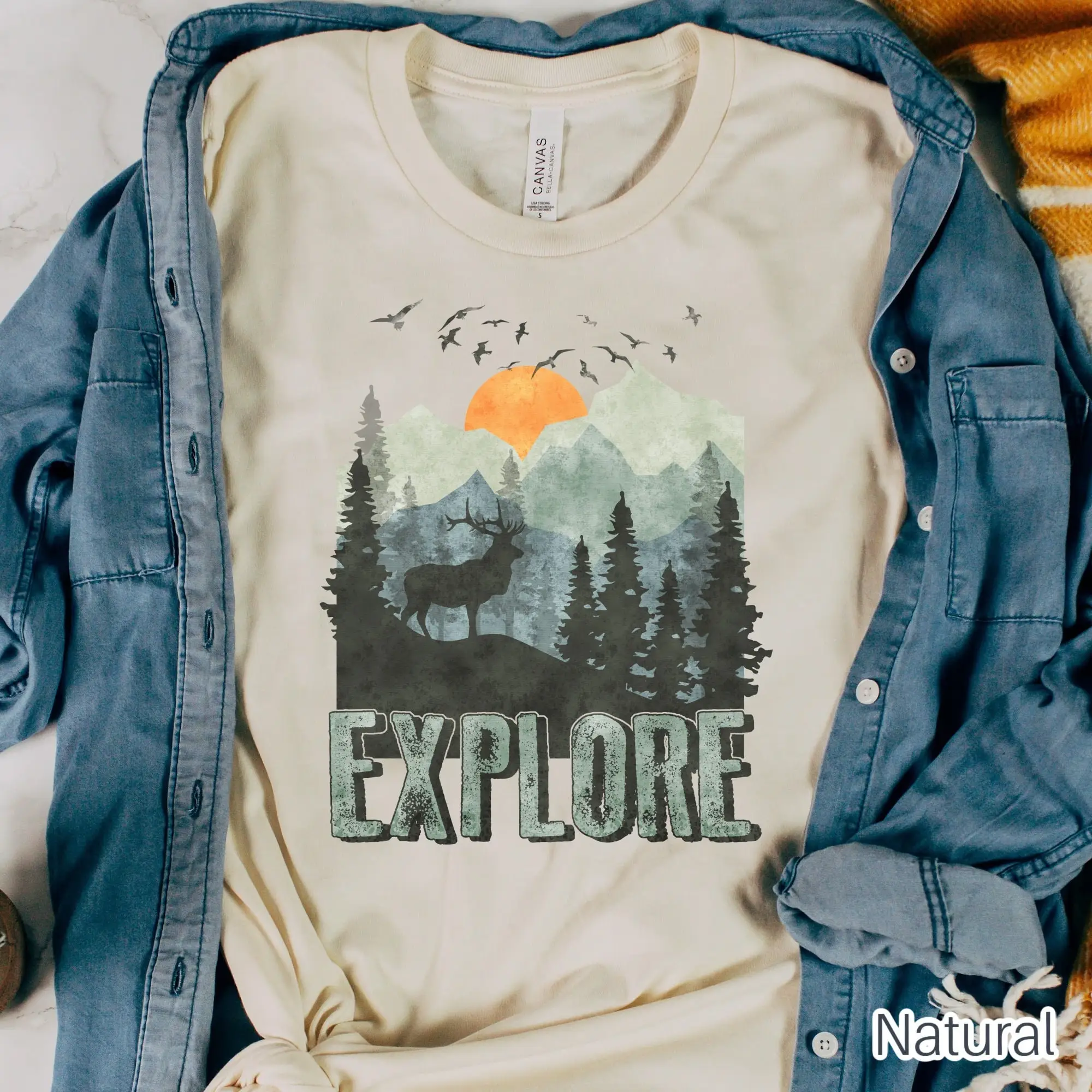 Explore T Shirt More Mountain The Mountains Are Calling Hike Adventure Outdoor Lover