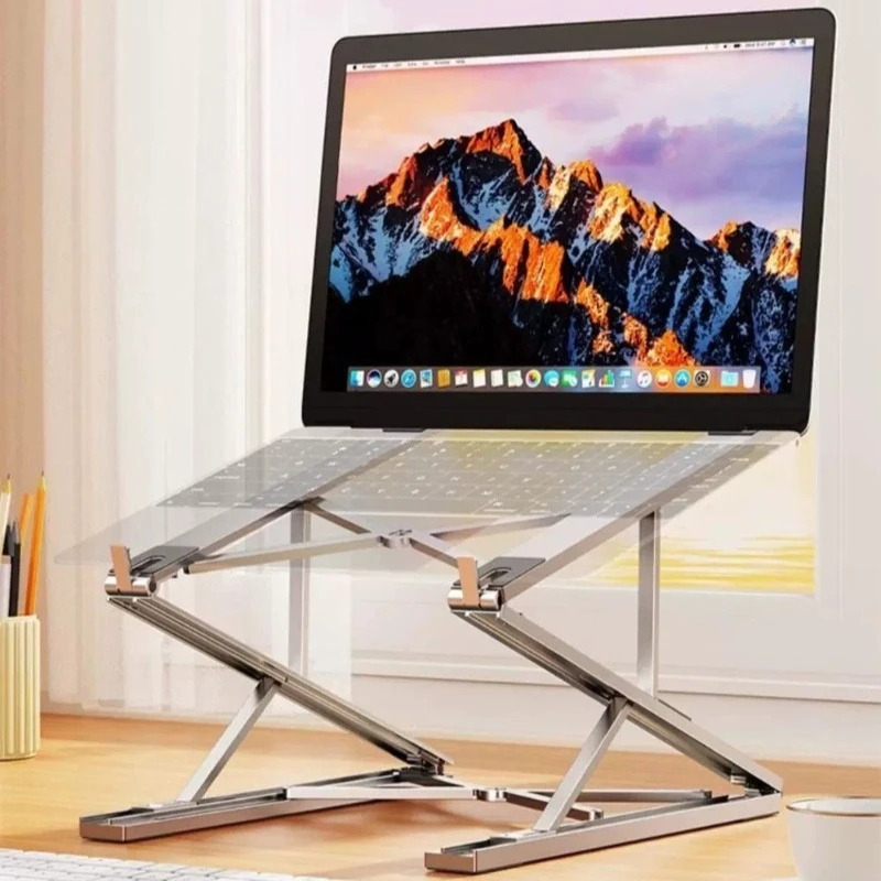 Folding Laptop Stand Portable Adjustable Aluminum Alloy Laptops Holder Cooling Ergonomics Laptop Support Laptops Storage Base