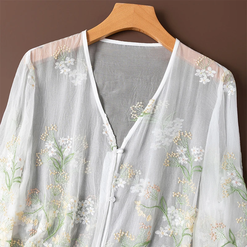 เสื้อคลุมคาร์ดิแกนผู้หญิง 100% - Embroidery Origin บทวิจารณ์และราคา