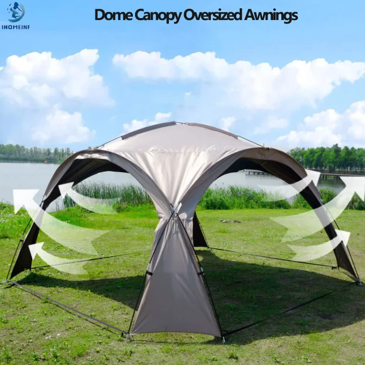 

New Dome Canopy Oversized Awning Outdoor Camping Picnic Park Camping Flysheet Portable Windproof Rainproof Canopys
