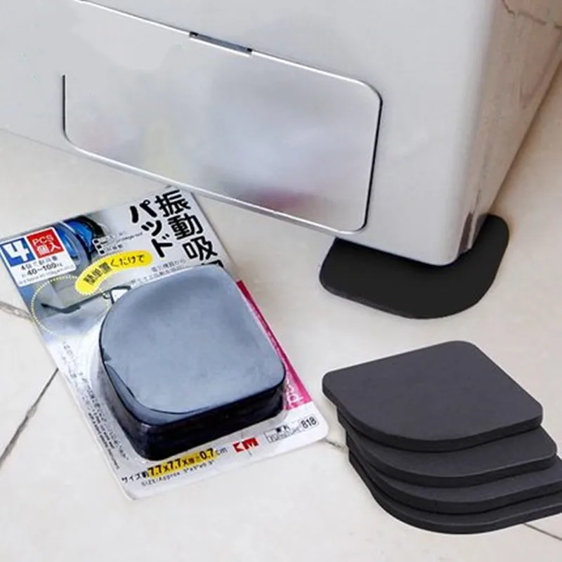 1set=4pcs! High Quality Washing Machine Shock Pads Non-slip Mats Refrigerator Anti-vibration Pad,Free Shipping