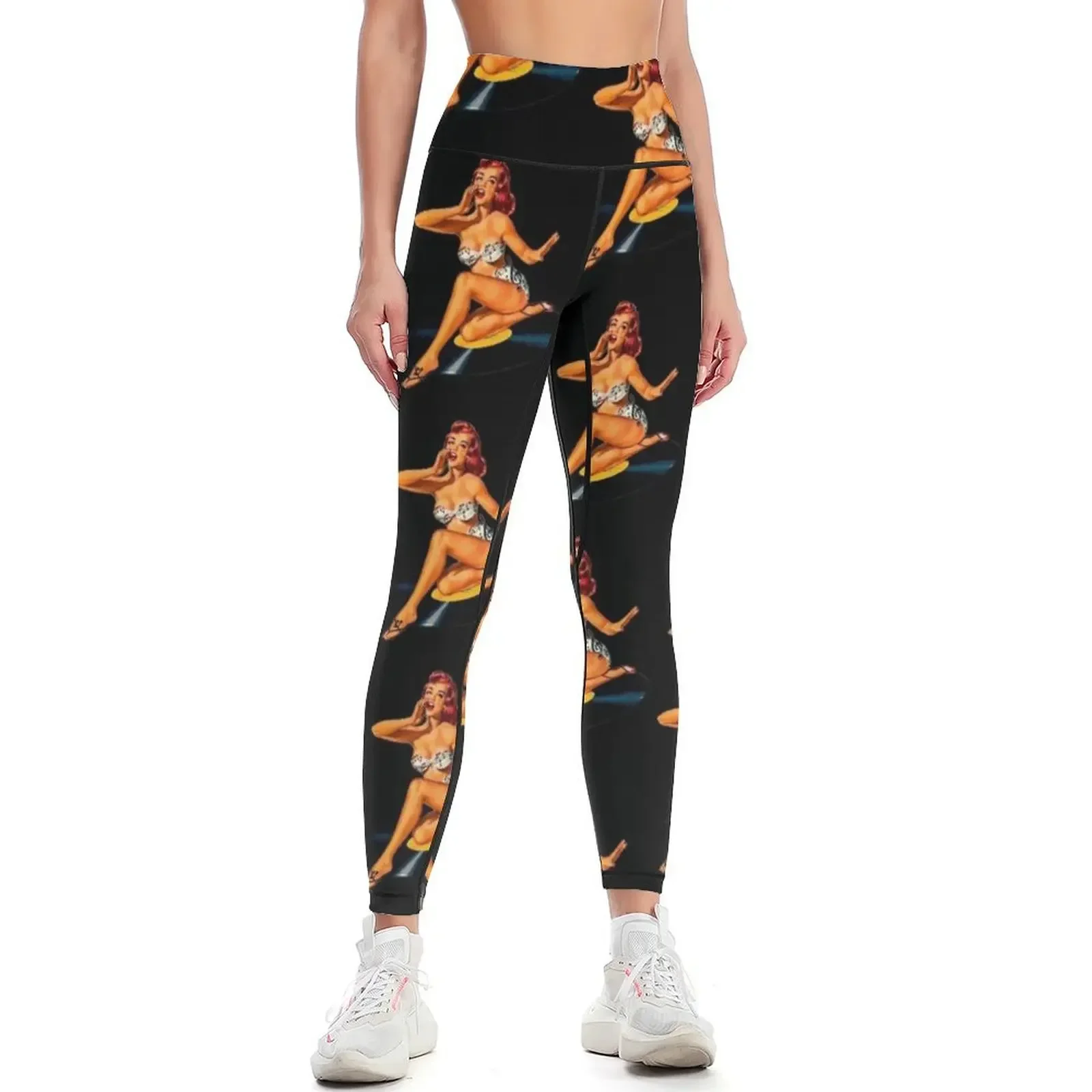 

Rockabilly Goddess Leggings sport legging Tight fitting woman for physical sports for push up Womens Leggings