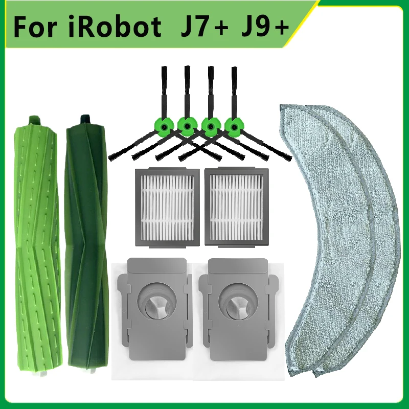 For Irobot Roomba Combo J7+ J9+ Vacuum Cleaner Replacement Parts Accessories Side Brush Filter Mop Cloth Dust Bag Main Brush