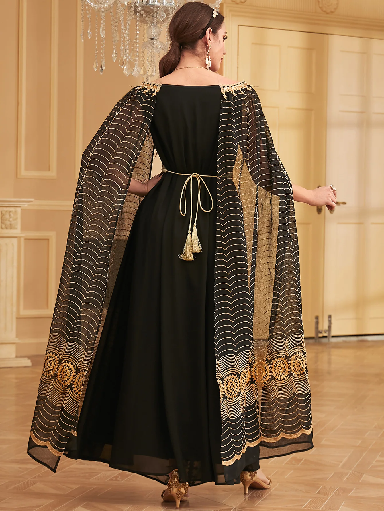 Abaya Morocco Dubai Kaftan Eid Muslim Arab Long Robe Embroidery Vestidos Ramadan Islam Jalabiya Abayas for Women Party Dresses