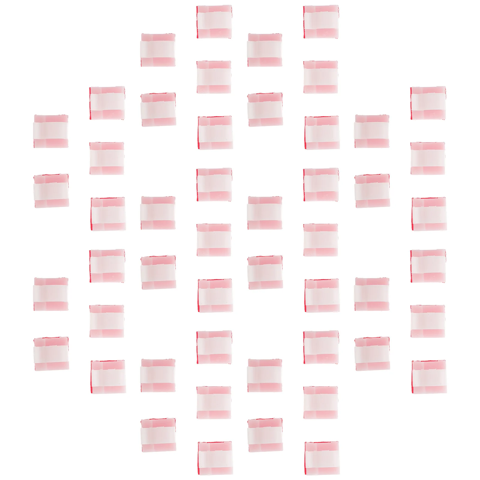 

50Pcs Cable Management Holder Self-Adhesive Square Shaped Cable Clips Wire Organizer Cord Holder for Desktop Headphone