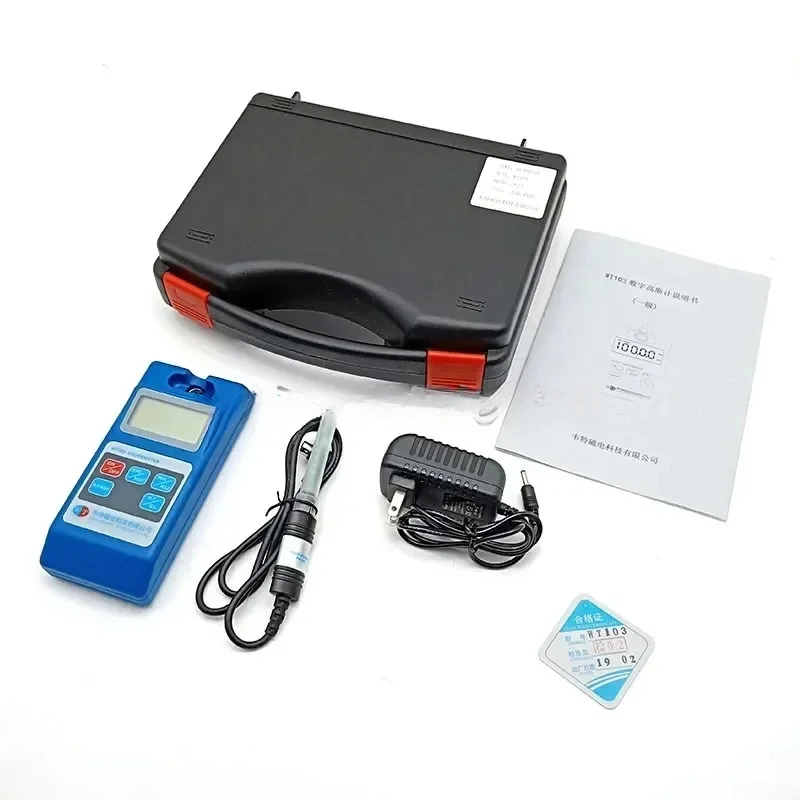 Handheld Gauss Meter, Magnetic Field Tester, High-Precision, 0.01MT, WT103, 0.01MT