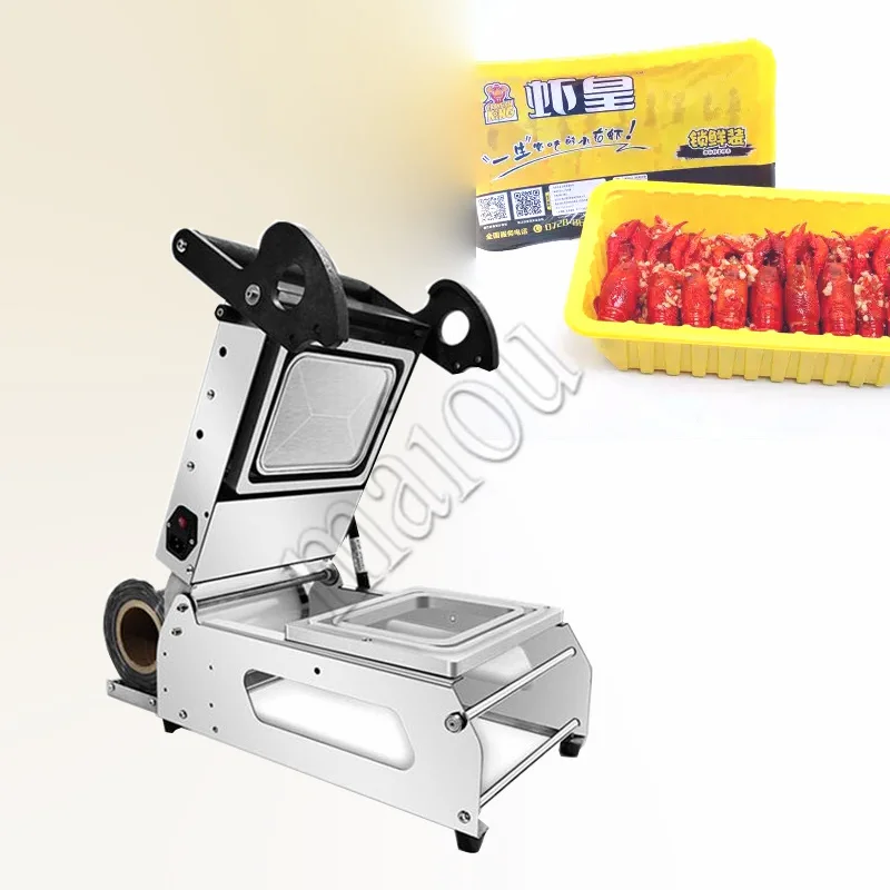 Manual Tray Sealer Lunch Box Packaging Machine Plastic Food Container Sealing Meal Packing Machine 220V