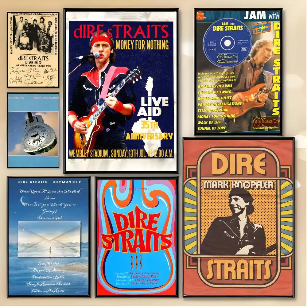 rock band D-Dire Straits Poster Unique Home Decoration Ideas & Stylish Interior Art