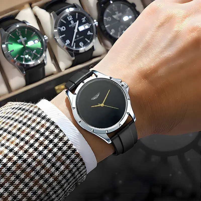 Reloj barato Reloj de cuarzo para hombre Reloj clásico resistente al agua para hombre Tendencia Moda simple