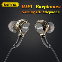 Remax Earphones Wired In-Ear With Mic Volume for iPhone Xiaomi Huawei Samsung Type C 3.5mm Jack Lightning for Sport Game Music