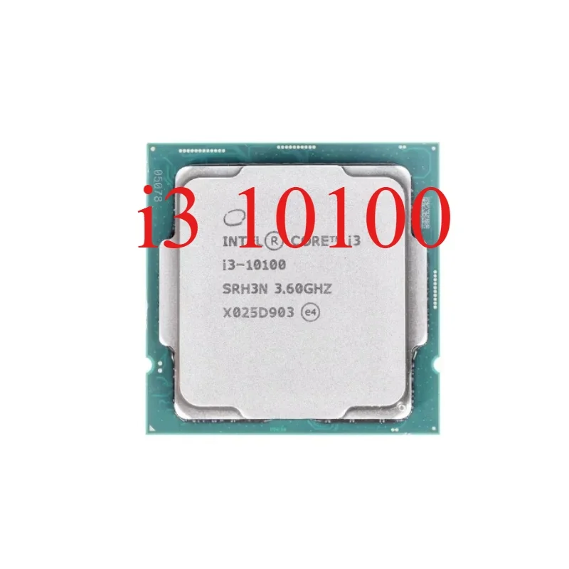 1pcs Intel Core i3 10100 3.6GHz 4-core 8-thread 65W LGA 1200 cpu processor