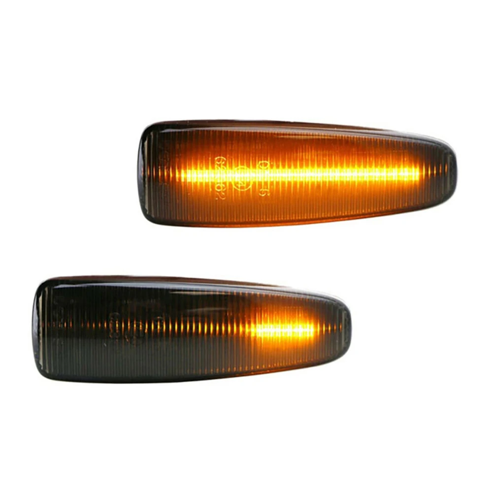 Smoked Finish Amber LED Side Marker Light for Mitsubishi For Lancer Evolution X 2008 to 2017 2007 to 2013 Mirage