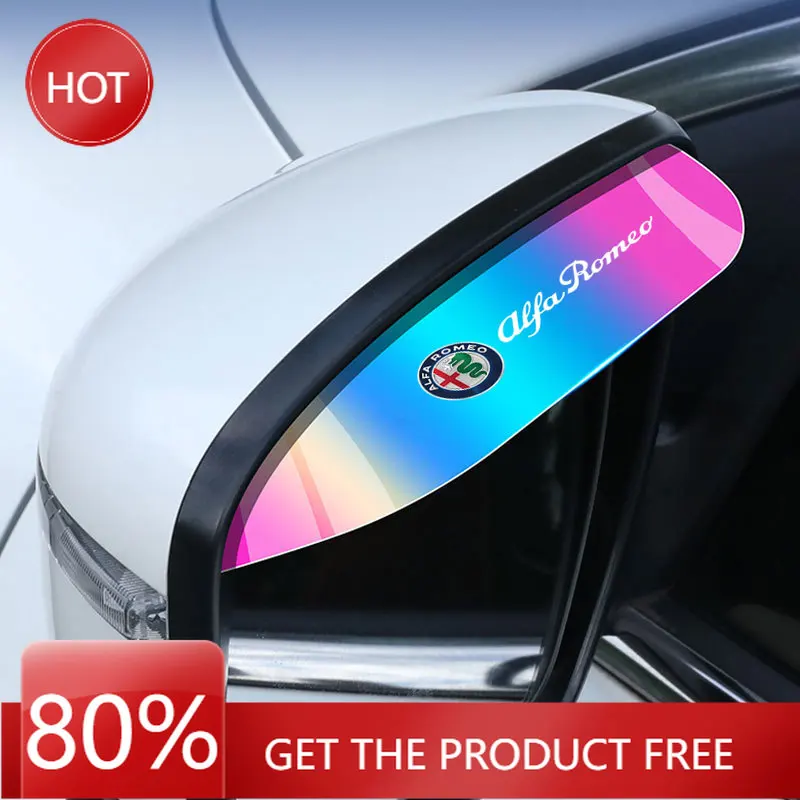 Hub Caps Car Rearview Mirror Rain Eyebrow Visor Snow Sun Visor Rain Cover For Alfa Romeo Giulietta 159 Mito Giulia Stelvio 147 A