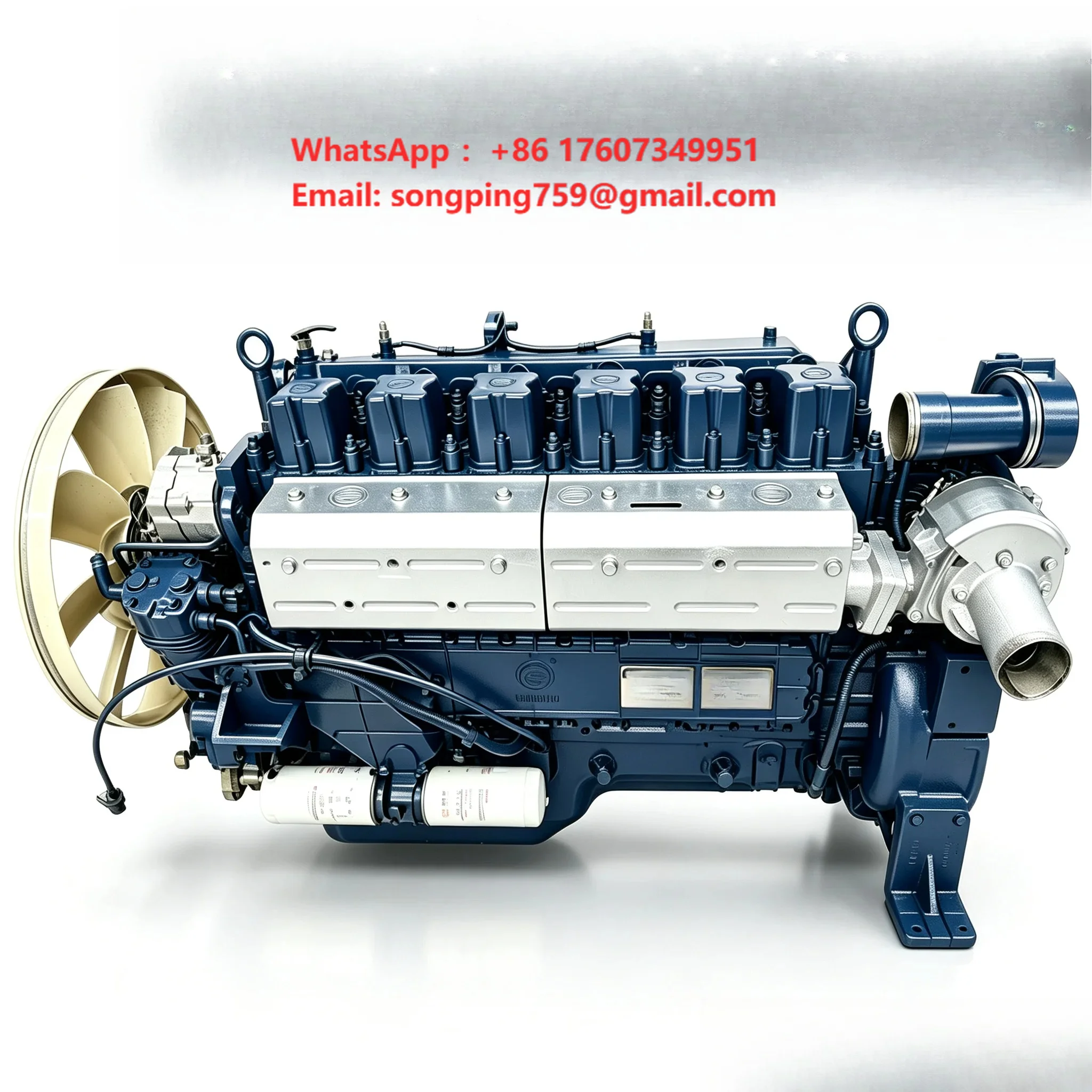 Remanufactured Weichai Diesel Engine Assembly, Original Reconditioned WP10 Engine for Heavy Duty Truck Construction Machinery