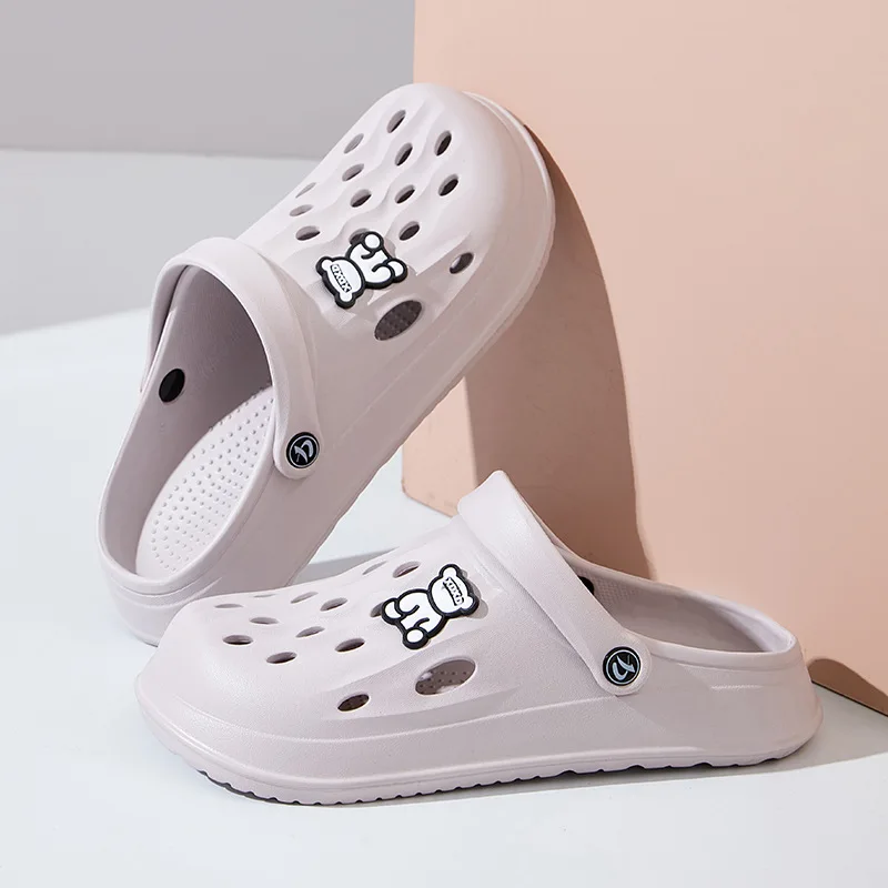 Zapatos antideslizantes de suela gruesa personalizados, zapatillas de playa resistentes al desgaste para exteriores, primavera y verano, 2024