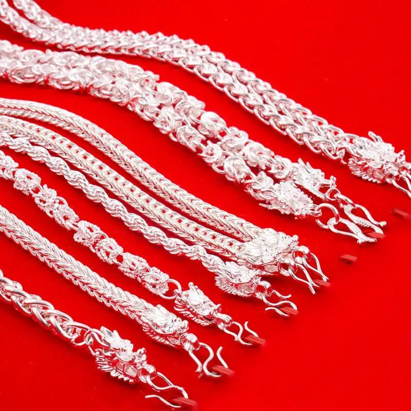 Delicate Dragon Head Pendant Necklace 1Pcs Gold Silver Tone Waterproof Jewelry for Men Women Outdoor Party Gift