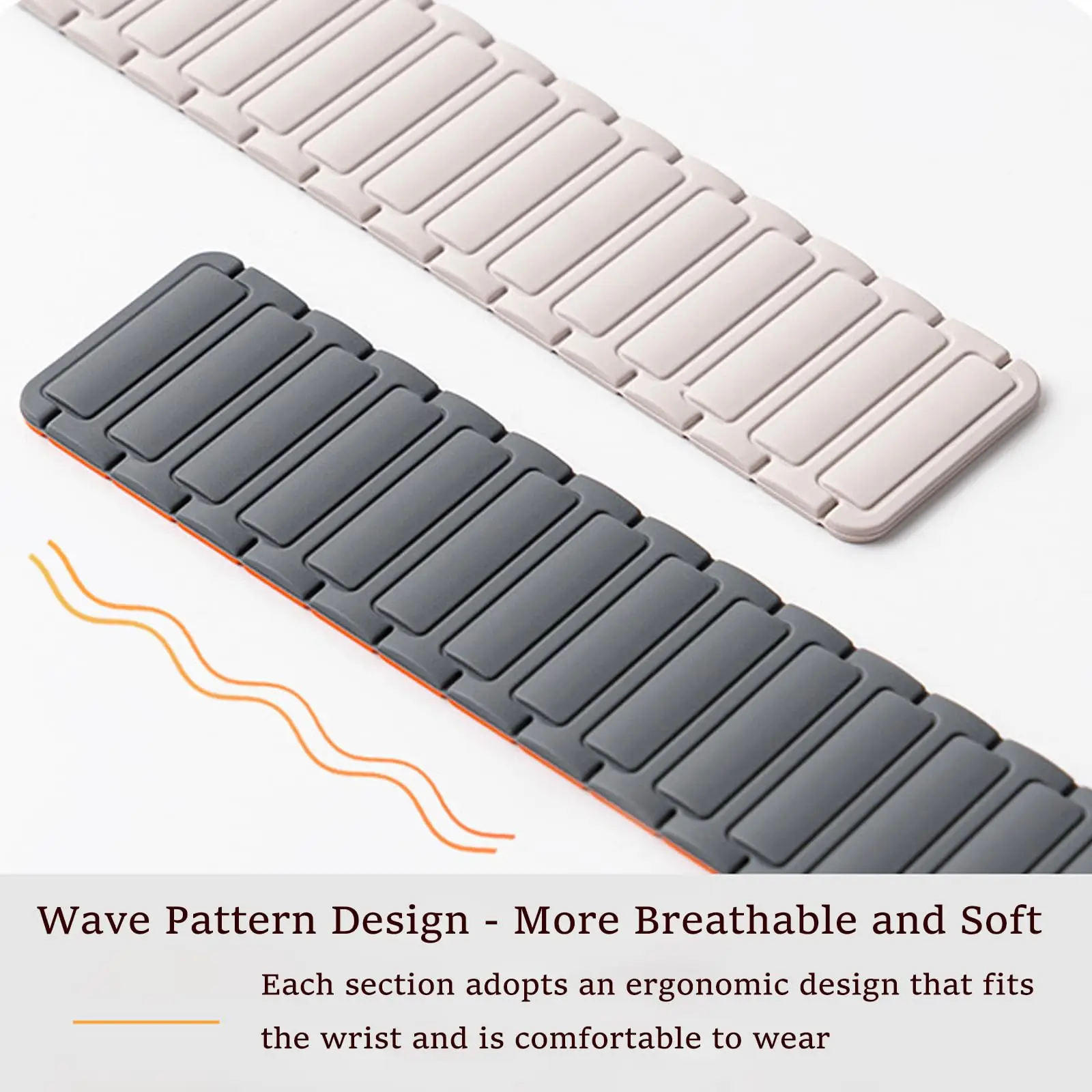 Correa magnética de silicona para Apple Watch Band 49mm 45mm 44mm 42 41 40mm 46mm pulsera deportiva iWatch Series 10 9 8 7 6 5 4 SE Ultra