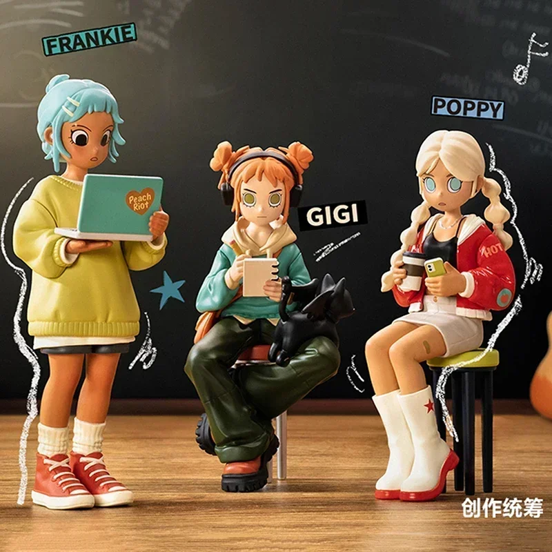 

Pop Mart Peach Riot Rise Up Series слепая коробка Guess Bag Mystery Box Toys Аниме Фигурка Кукла Симпатичные настольные украшения Подарок