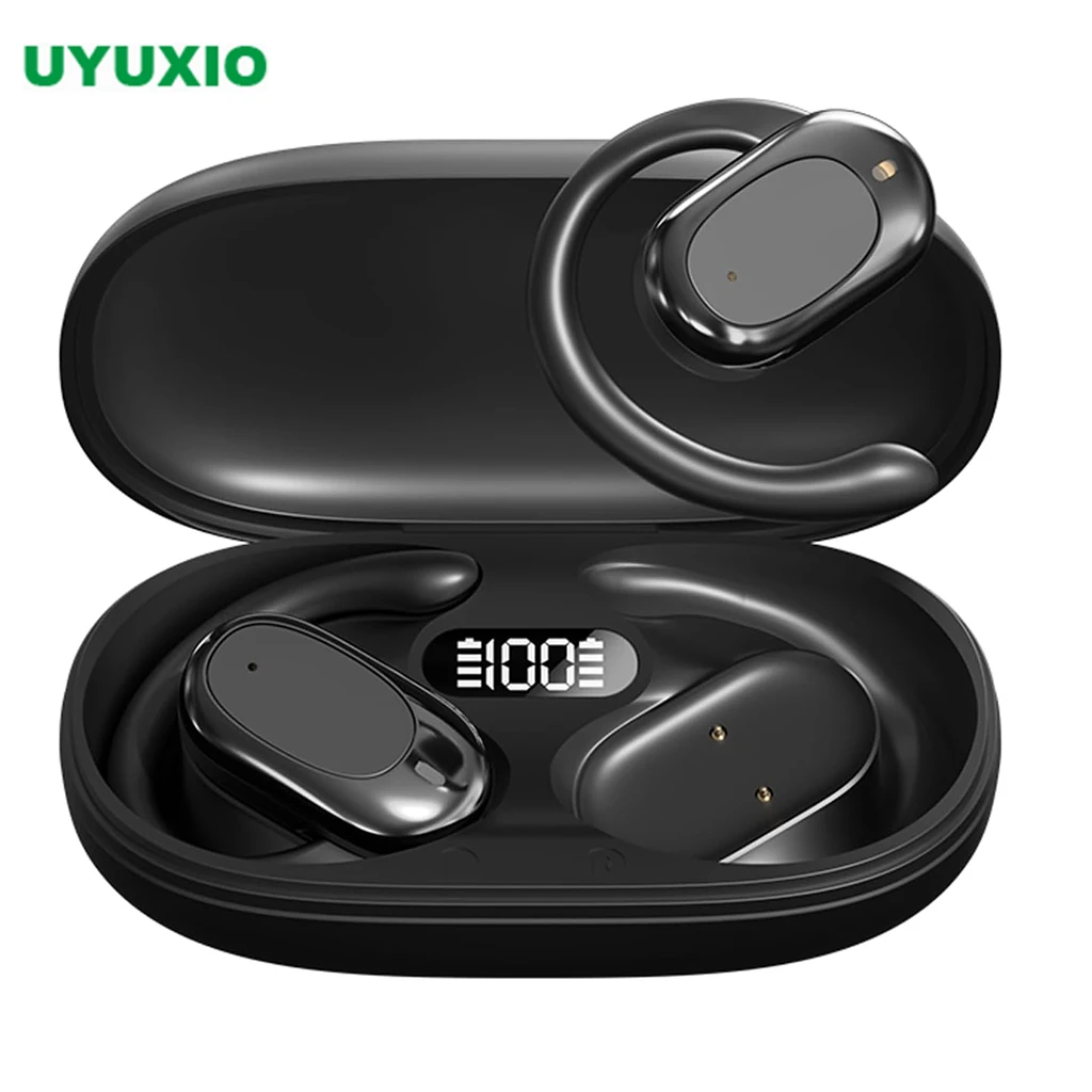 BT 5.4 OWS Wireless Earbuds 20H Ultra Long Playtime and Stereo Sound Open Ear Earphone Headset for Daily Gym Workout Use