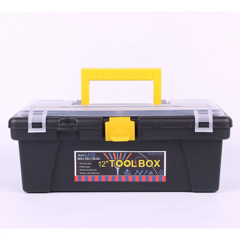 Double Layer Tool Box Household Organizer For Tools Multifunctional Instrument Parts Hardware Tool Storage Box