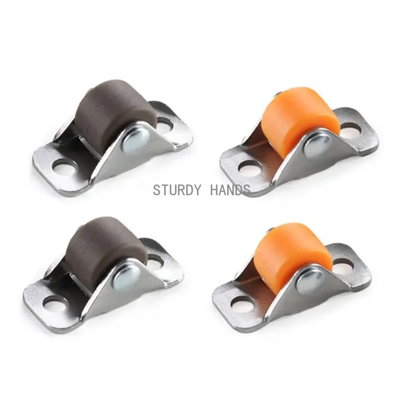 4 sets of 0.5 inch rubber directional casters multifunctional furniture universal silent rotating pulleys hardware accessories