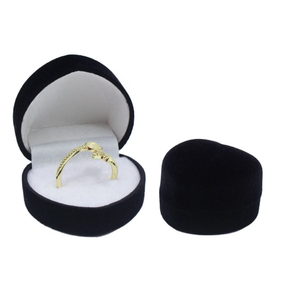 Valentine'S Day Gift Box Multifunctional Earring Packaging Box Heart Shaped Ring Box Soft For Anniversary Dressing Table