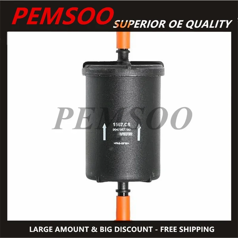 Fuel Filter 1567C6 for Peugeot 206/205/306/307/207/301/208/3008/4008/5008 for Citroen Elysee/C2/C1/C3/C4/C5/C8/C6 Gasoline Filte