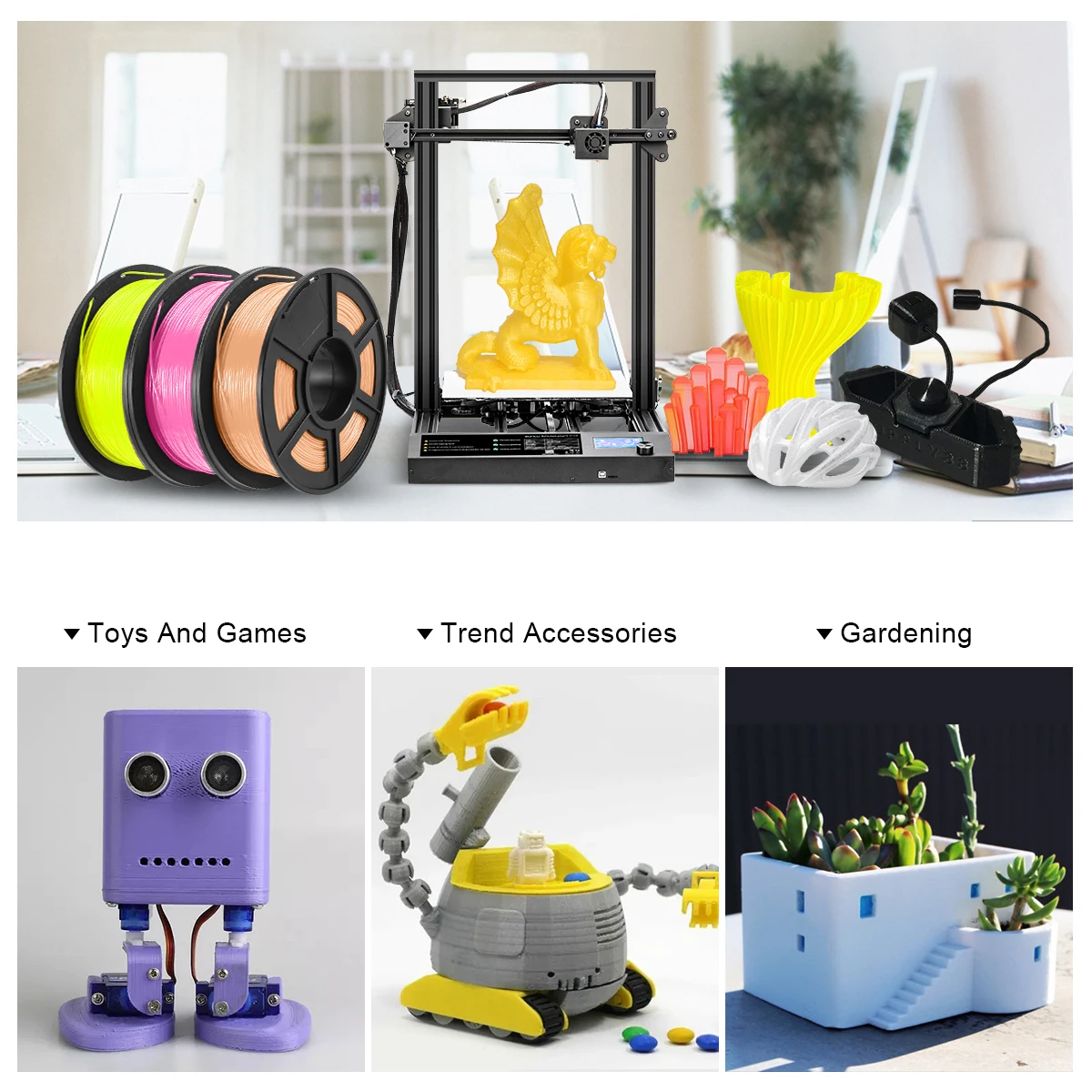 SUNLU-filamento PETG para impresora 3D, Material PETG de alta transparencia y buen brillo, 1KG, 1,75mm ± 0,02mm, 1KG/2,2 libras