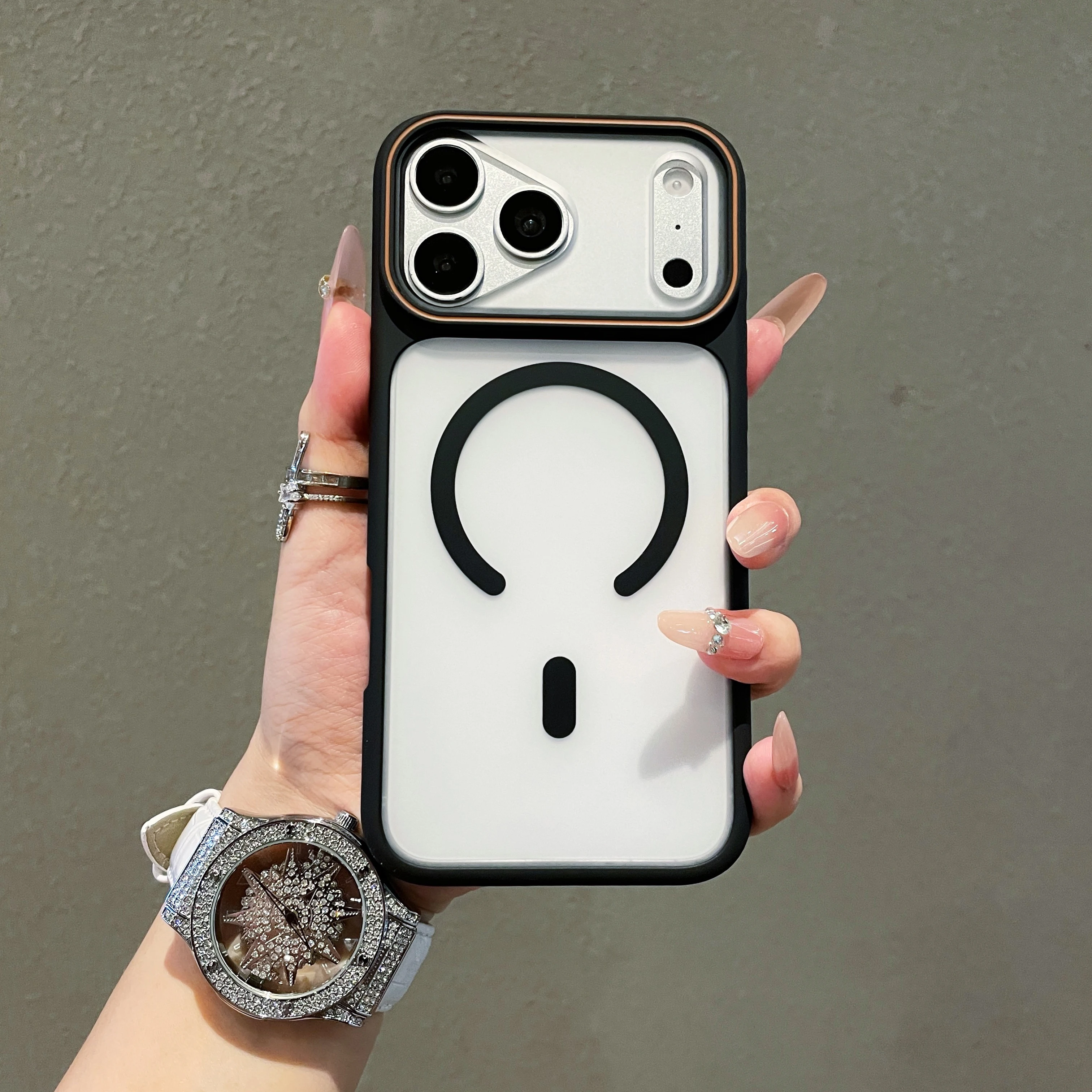 Nouvelle coque de protection antichoc magnétique translucide mate pour chargement sans fil compatible iPhone 17 Air 16 15 13 12 Pro Max 14 Plus