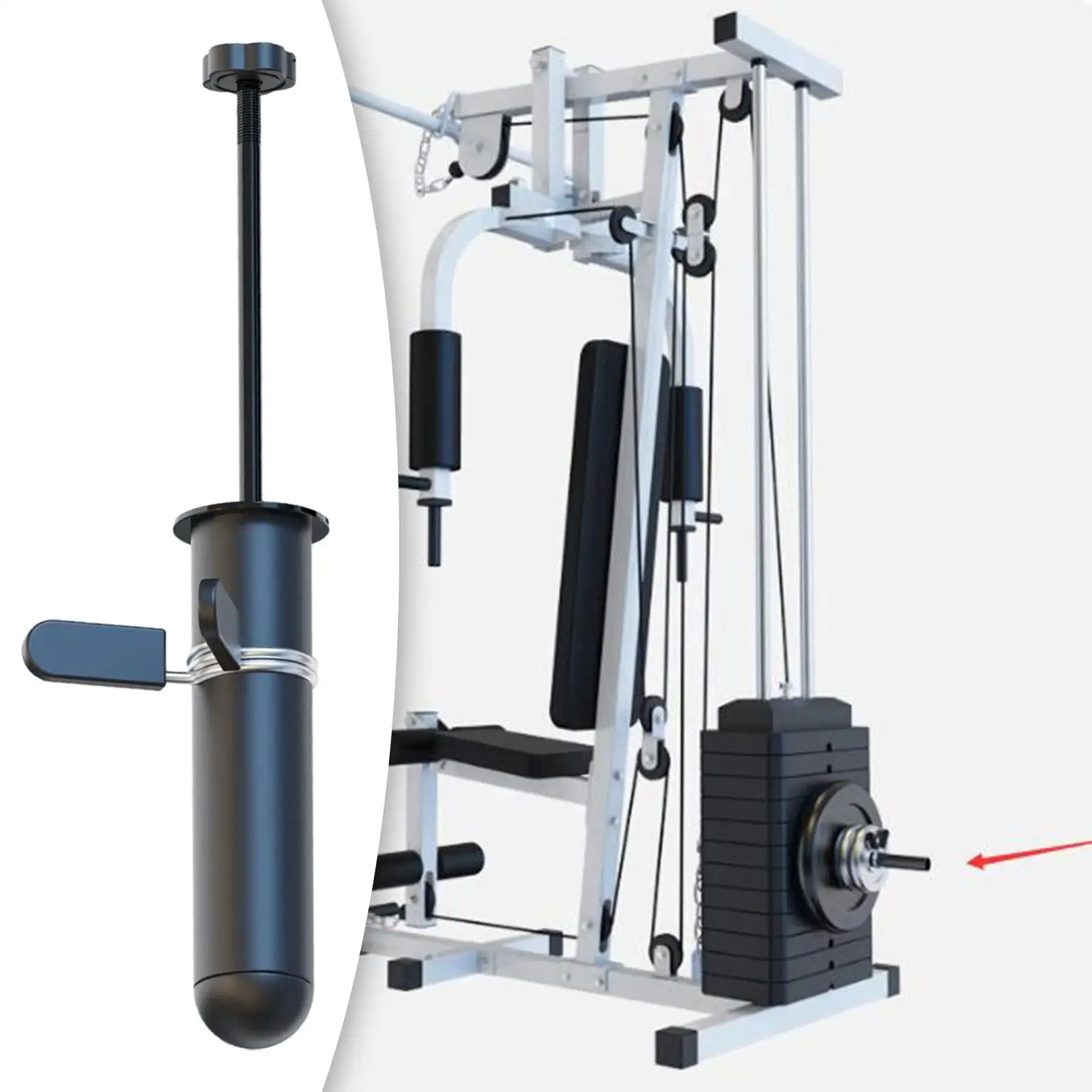 Gym Weight Stack Weight Loading Pin Exercise Machine Add Weight Weight Board Rack for Sports Strength Training Weight Lifting