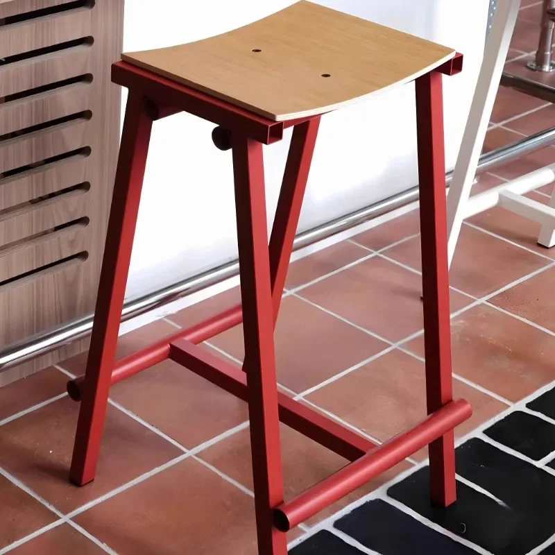 

Modern Solid Wood Bar Chair Nordic Style Luxury Designer Restaurant Bar Chair Vintage Commercial Furniture Sgabelli Da Bar