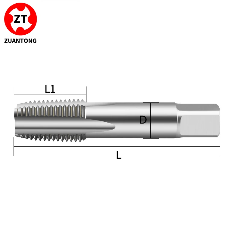 ZUANTONG HSSE British Taper Pipe Parallel/Taper Straight Flute Tap BSPP PS/G/RP BSPT PT/RC 1/16~1 1/2 Machine ThreadTap