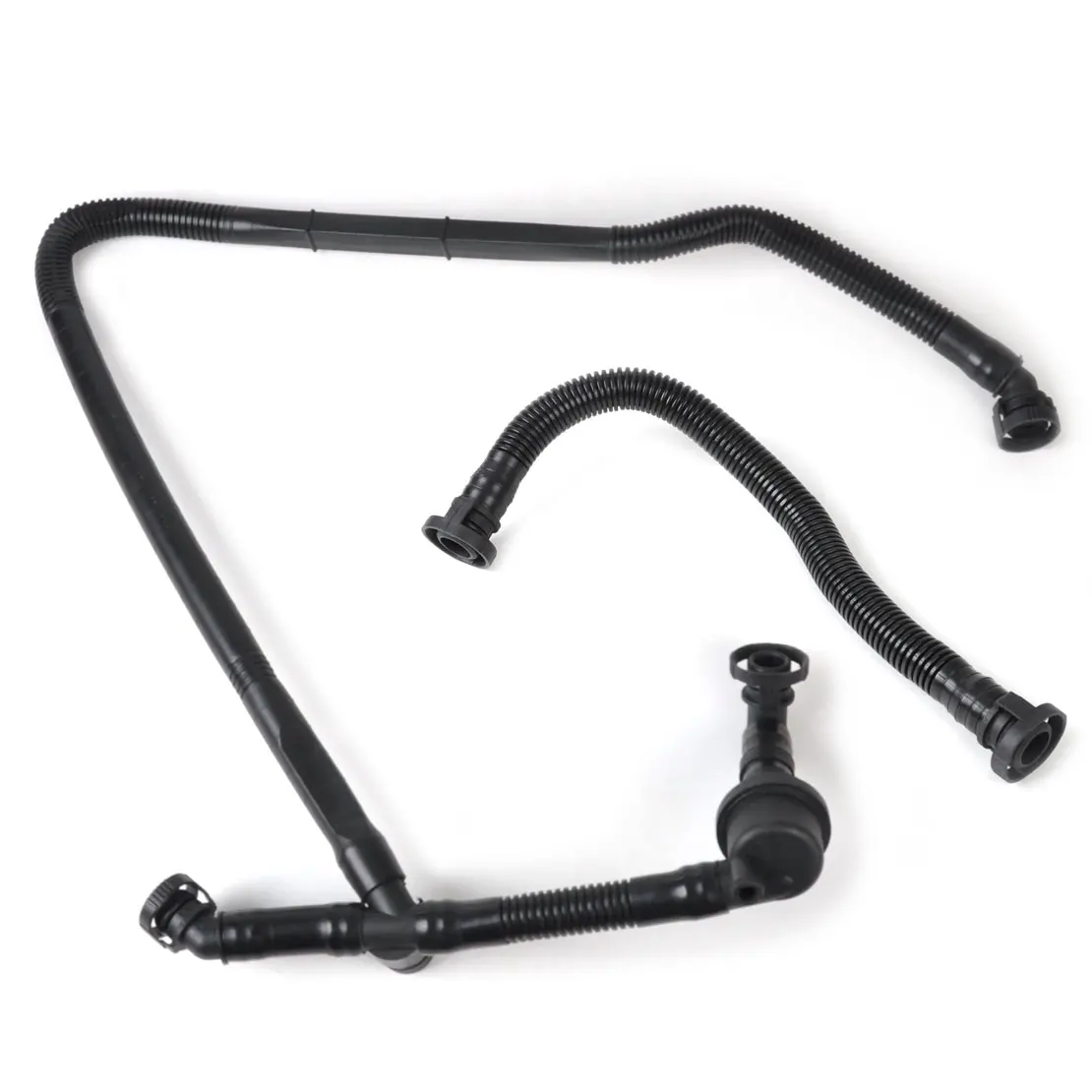 

beler 2Pcs Crankcase Breather Vacuum Hose Kit 078103224 078103223B for VW Passat 1997-2002 Audi A4 A6 Quattro 2.8 V6 1995-2001