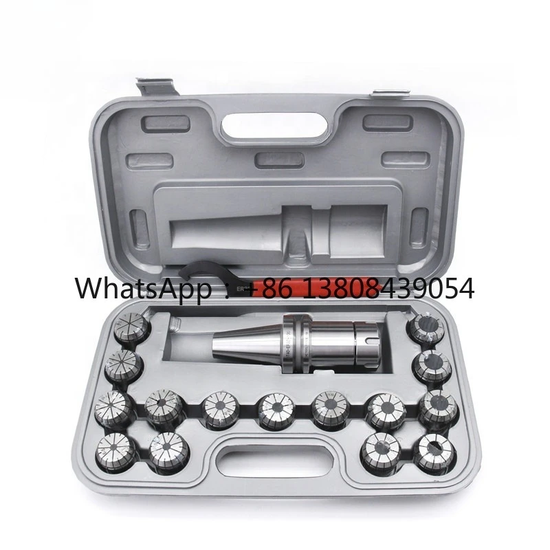 Machine Tools BT40-ER32UM-100L 15PCS 0.008mm ER32 Collets BT40-ER32-15PCS Collet Chuck Sets for CNC