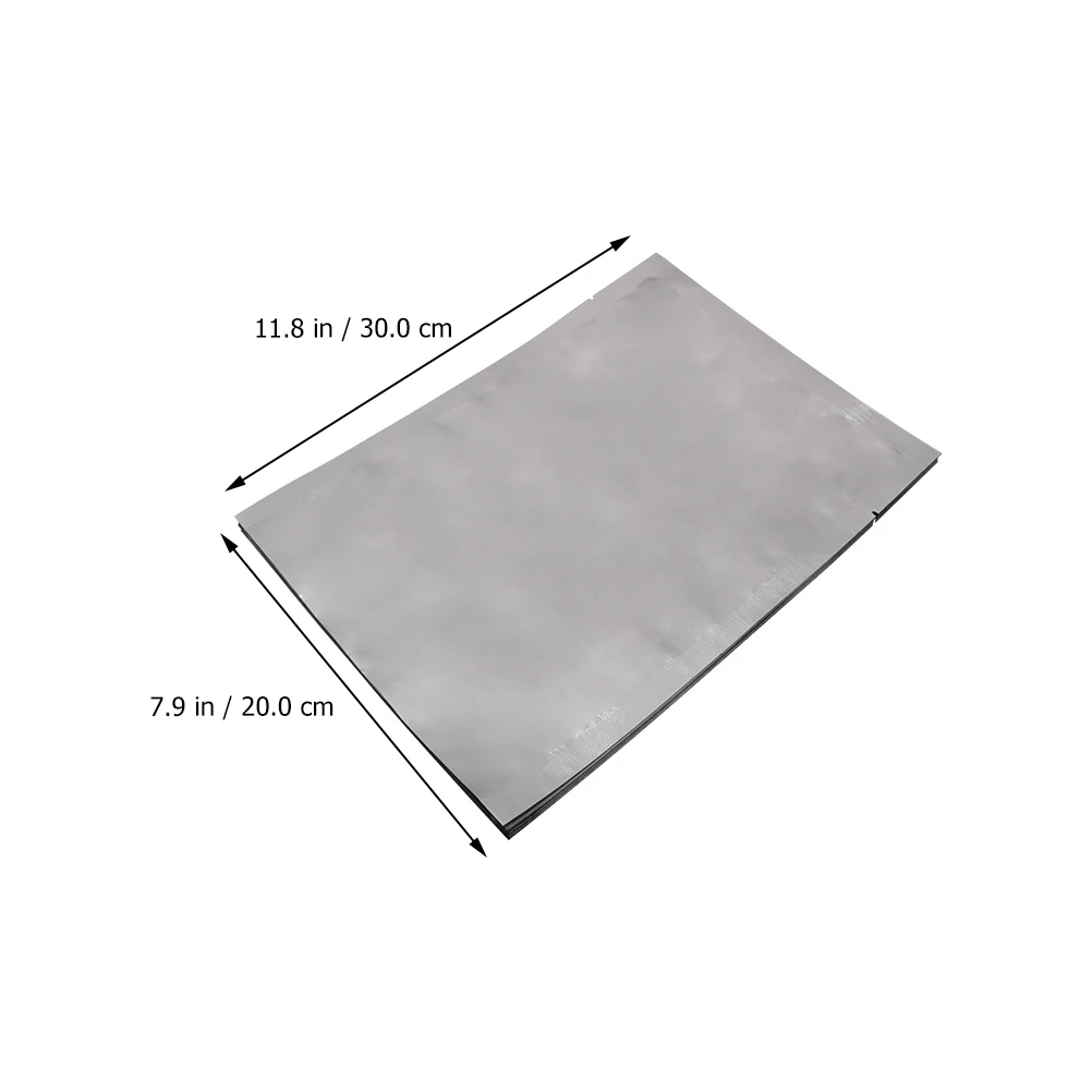 

25 pcs U-Shaped Food Storage Silver Durable Resistant Long Lasting Use Easy Open Bags For Grains Tea Snacks Storage Food